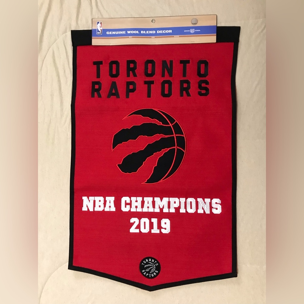 Toronto Raptors 2019 NBA Champions XL Wool Banner
